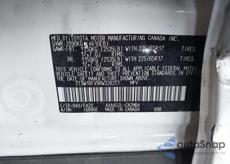 2024 Toyota Rav4 Xle из США, поврежденный, VIN 2T3W1RFV9RW328251